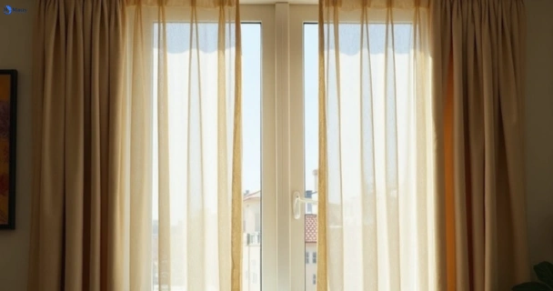 Dull dusty drapes in fairfield-west-nsw before professional cleaning